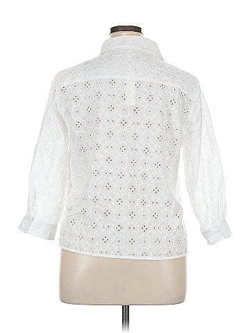 Adiva 3/4 Sleeve Button-Down Shirt (view 2)