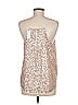 Ann Taylor LOFT 100% Polyester Silver Tank Top Size M - photo 2