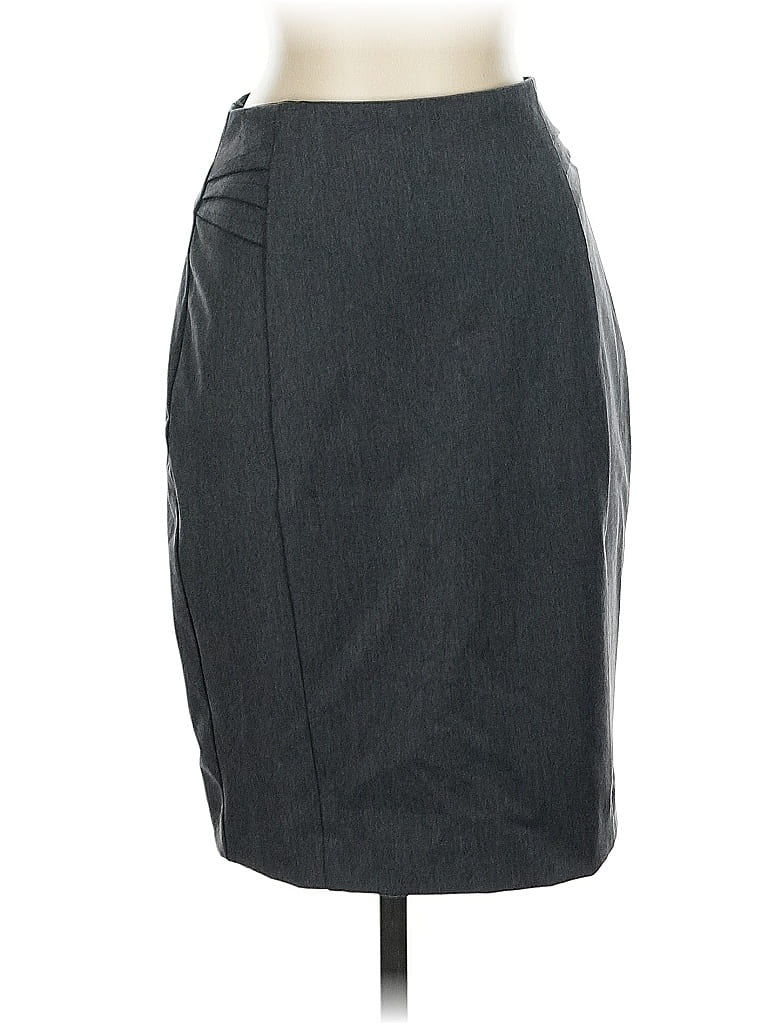 Pre-owned Express Outlet Formal Skirt In Gray