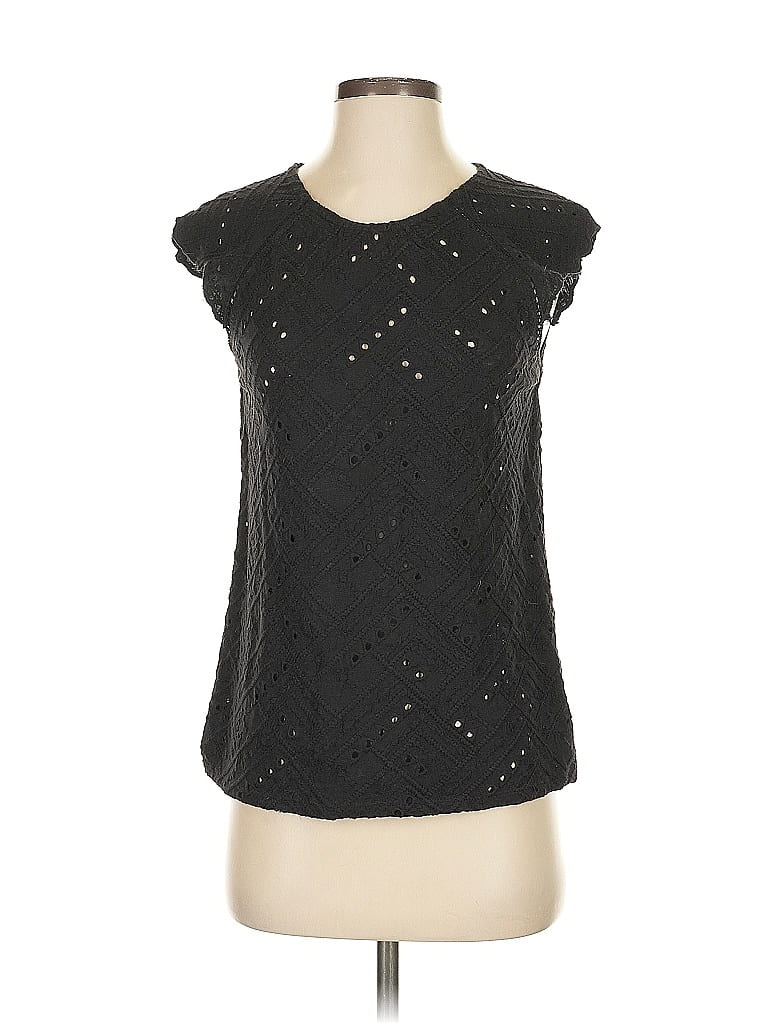 Pre-owned Lucky Brand Sleeveless Blouse In Black