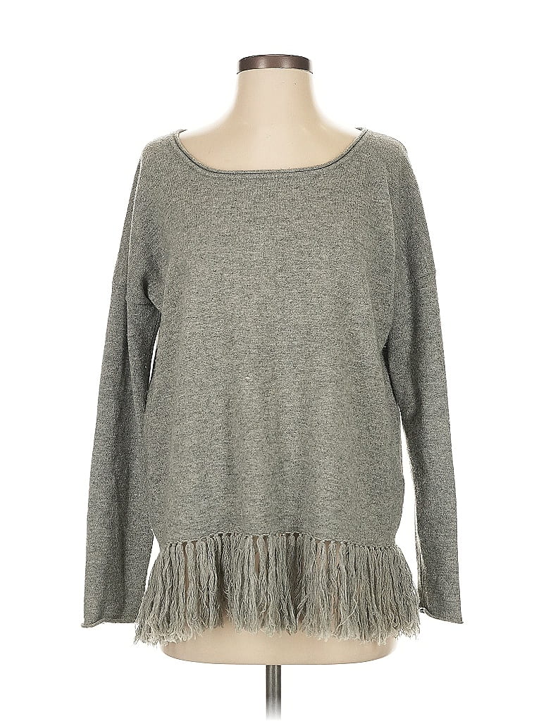 Pre-owned House Of Pom Wool Pullover Sweater In Gray