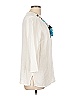 JM Collection 100% Cotton Ivory 3/4 Sleeve Blouse Size L - photo 4