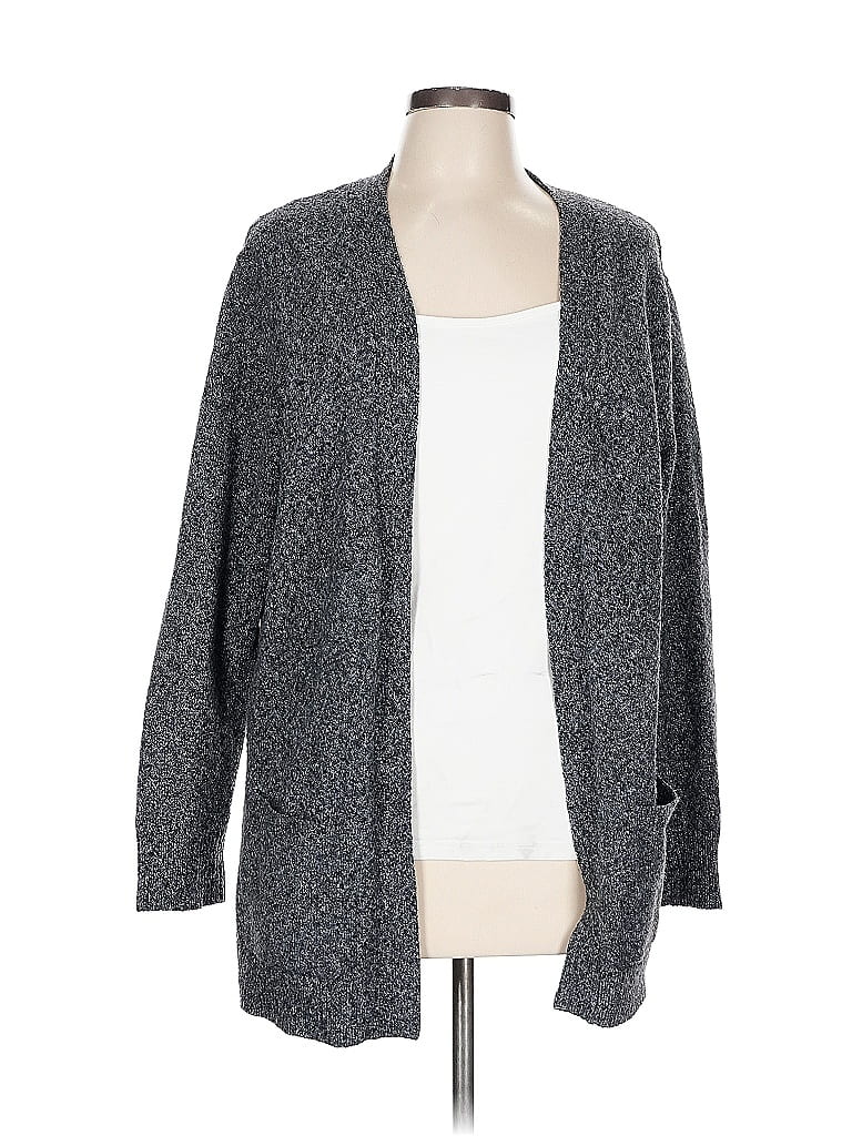 AUGUST SILK Pre-owned Cardigan Sweater In Gray