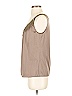 St. John Gray Sleeveless Silk Top Size S - photo 5