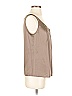 St. John Gray Sleeveless Silk Top Size S - photo 4