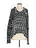 Volcom 100% Cotton Tweed Gray Black Pullover Sweater Size M - photo 1