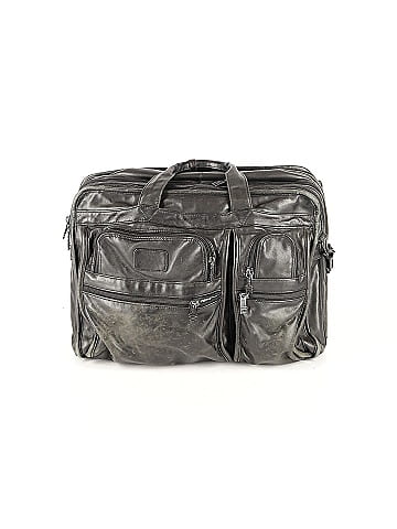 Tumi Leather Messenger - front