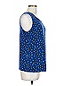 IMAN Blue Sleeveless Top Size L - photo 4