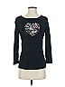 Bethany Hearts Black 3/4 Sleeve T-Shirt Size S - photo 1