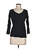 Talbots 100% Pima Cotton Black Pullover Sweater Size M - photo 1