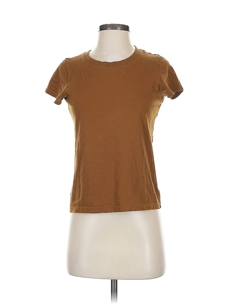 Pre-owned Madewell Short Sleeve T-shirt In Brown