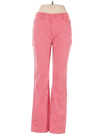 DG^2 by Diane Gilman Red Polka Dot Casual Pants (view 1)