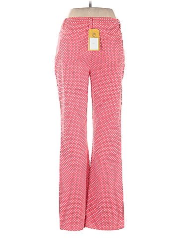 DG^2 by Diane Gilman Red Polka Dot Casual Pants (view 2)