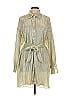 12th Tribe 100% Polyester Silver Casual Dress Size L - photo 1