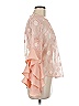 Gracia 100% Polyester Pink Long Sleeve Blouse Size M - photo 4
