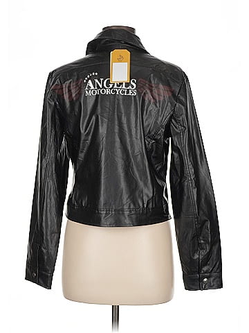 Rave Bold Black Leather Jacket (view 2)