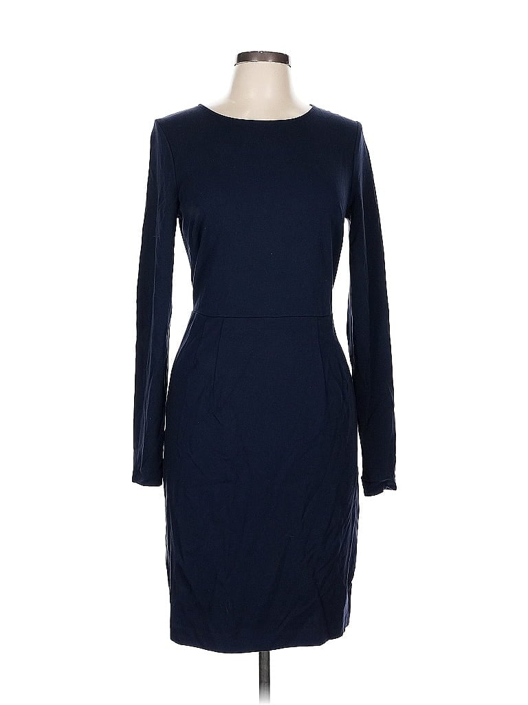 Three Dots Solid Blue Cocktail Dress Size L - photo 1