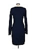 Three Dots Solid Blue Cocktail Dress Size L - photo 2
