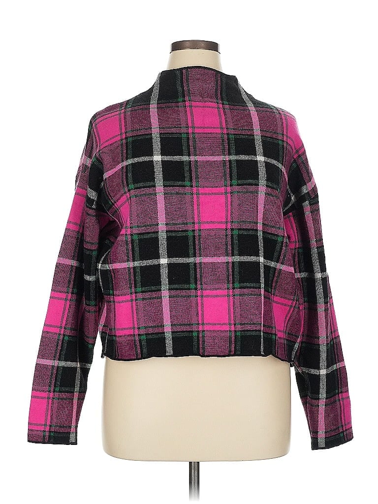 Pre-owned Nicole Miller Cardigan Sweater In Pink