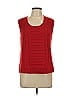 St. John 100% Wool Red Sweater Vest Size L - photo 1
