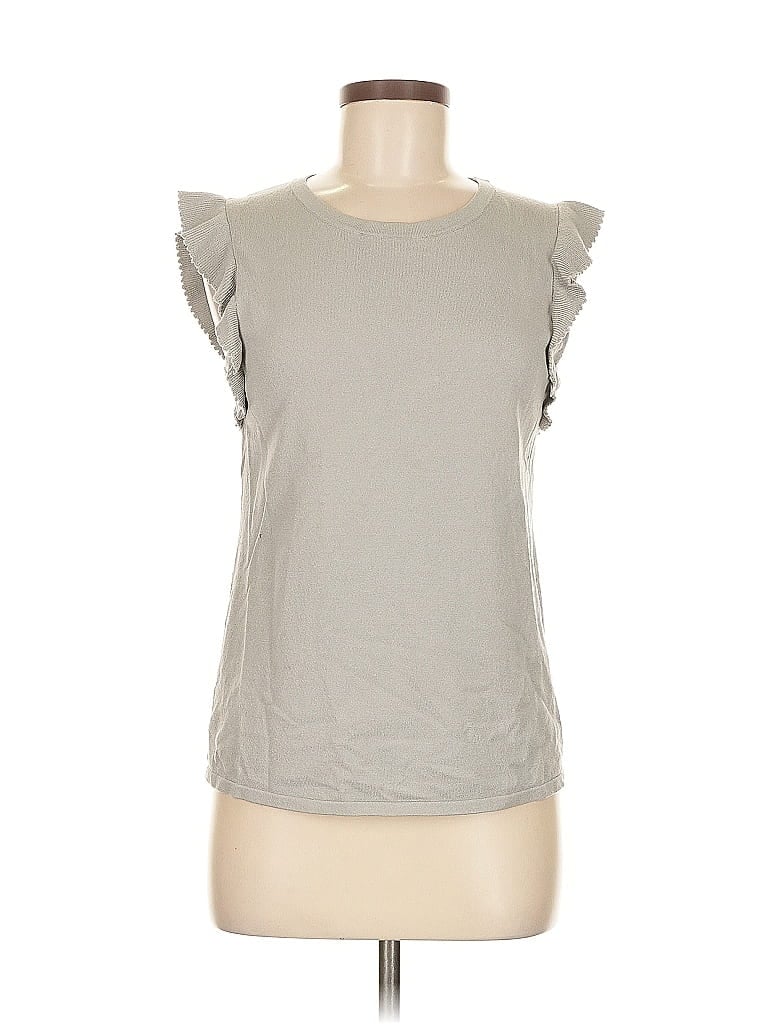 Pre-owned Ann Taylor Factory Cardigan Sweater In Gray