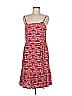 Ann Taylor LOFT 100% Rayon Print Red Casual Dress Size 8 - photo 1