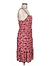 Ann Taylor LOFT 100% Rayon Print Red Casual Dress Size 8 - photo 4
