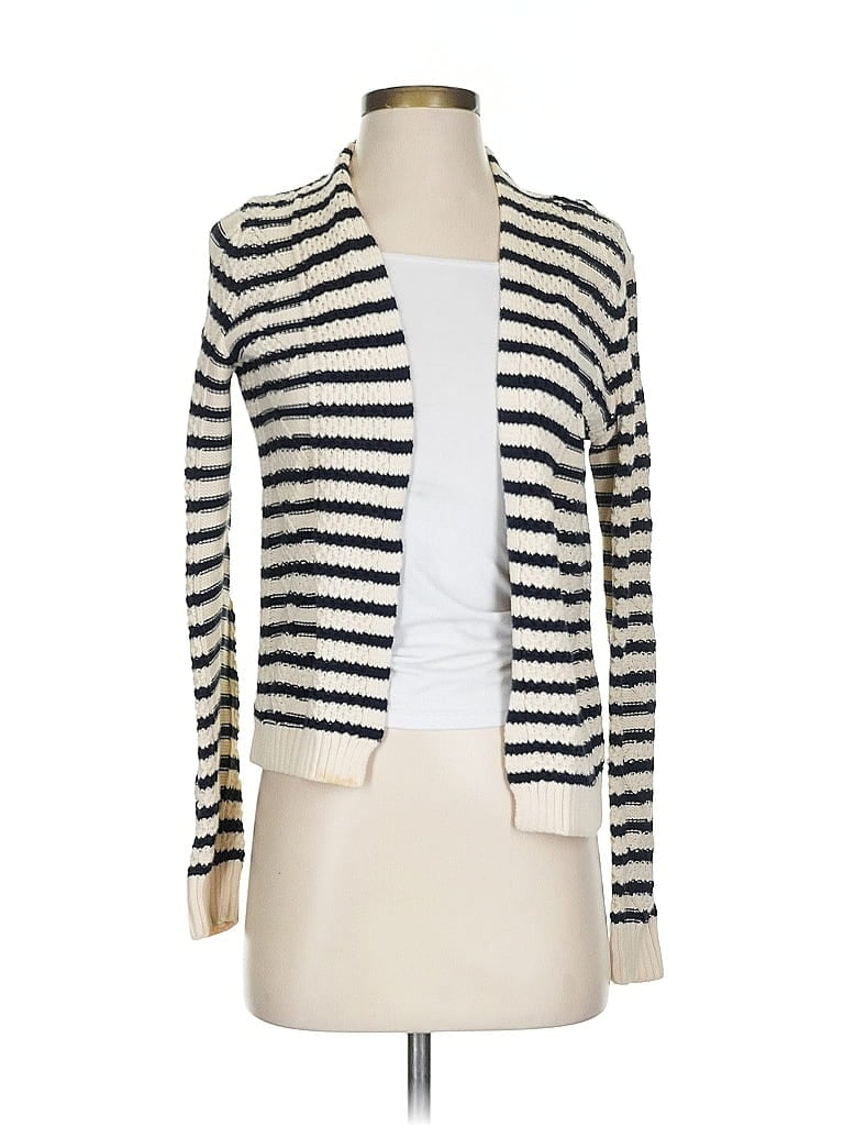 Pre-owned Banana Republic Cardigan Sweater In White
