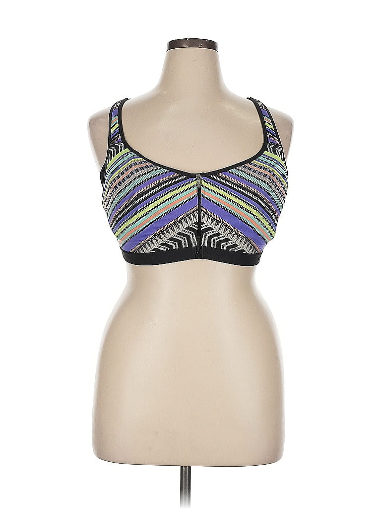 VSX Sport Purple Black Sports Bra Size XL - photo 1