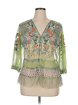Johnny Was 3/4 Sleeve Blouse