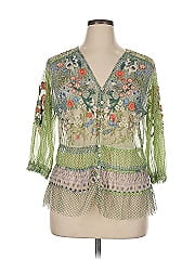 Johnny Was 3/4 Sleeve Blouse