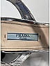 Prada Metallic Silver Leather Criss-Cross Slingback Sandals Size EU 39 - photo 6