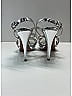 Prada Metallic Silver Leather Criss-Cross Slingback Sandals Size EU 39 - photo 5