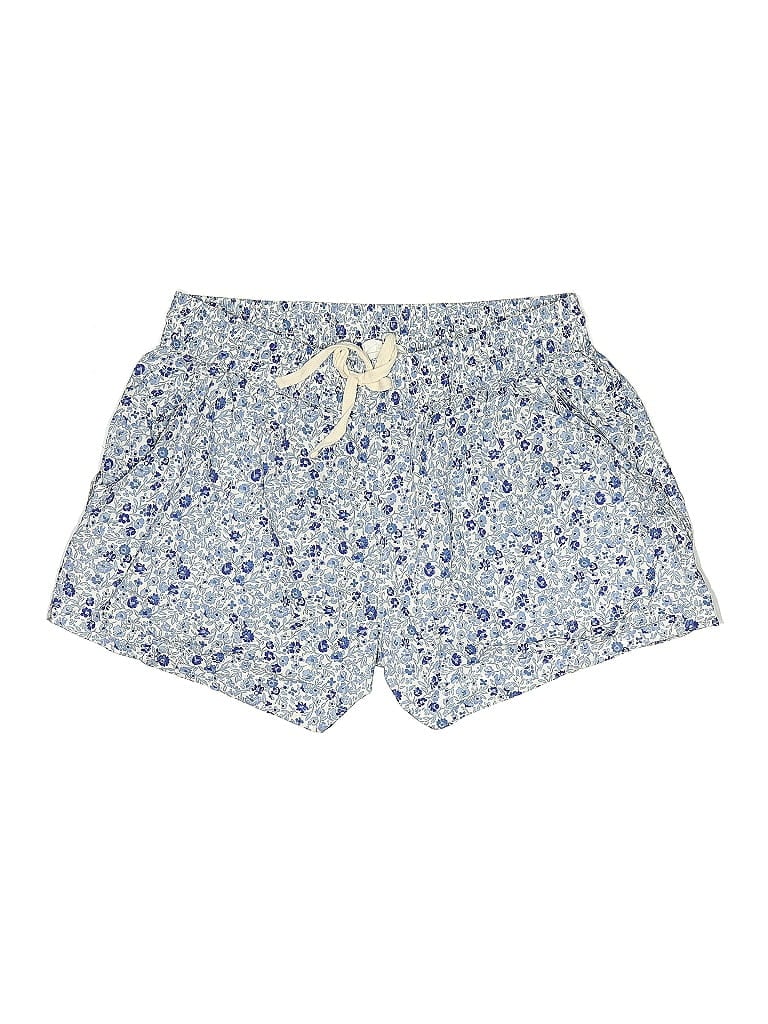 Apiece Apart 100% Cotton Paisley Blue Shorts Size L - photo 1