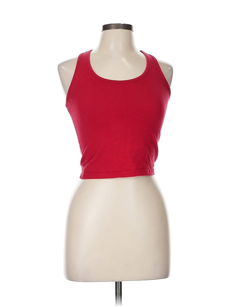 Pre-owned Unbranded Tank Top Red Halter Neckline Tops