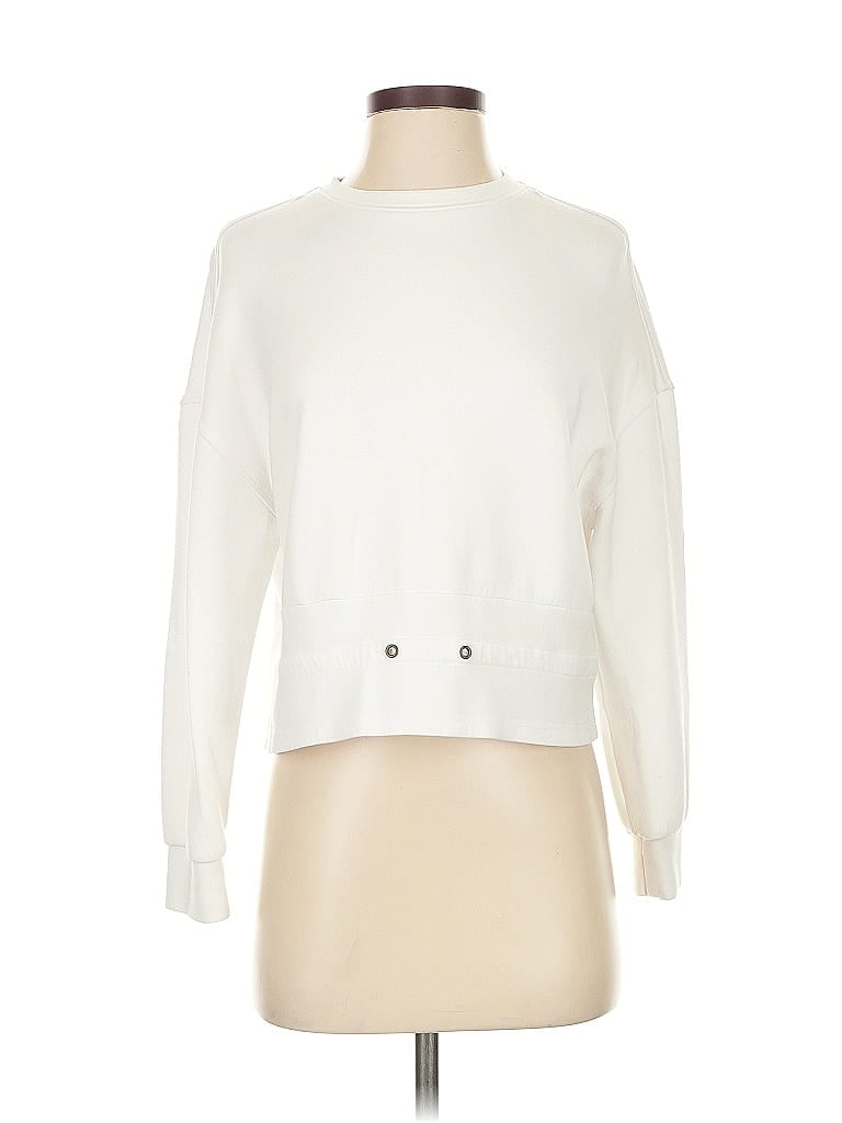 Click to view more detailed imagery on our partner's website Pre-owned Motf Long Sleeve Top White Boatneck Tops