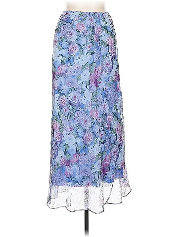 K Studio Charming Blue Floral Casual Skirt (view 1)