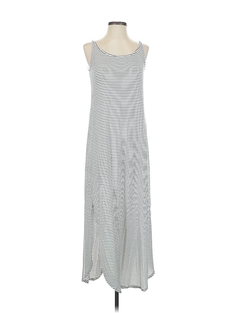 Pre-owned Cable & Gauge Casual Dress In White