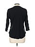 Isaac Mizrahi LIVE! 100% Cotton Black 3/4 Sleeve T-Shirt Size L - photo 2
