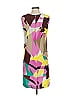 M Missoni 100% Silk Graphic Brown Cocktail Dress Size EU (IT) 42 / US 6 - photo 2