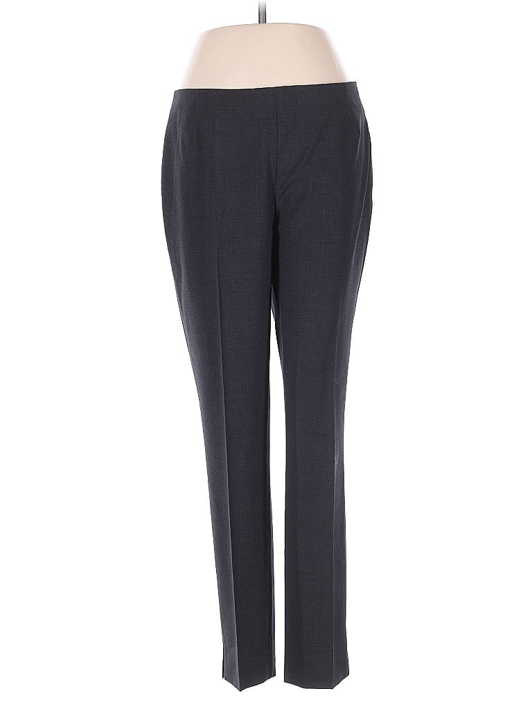 Pre-owned Lafayette 148 Wool Pants In Gray