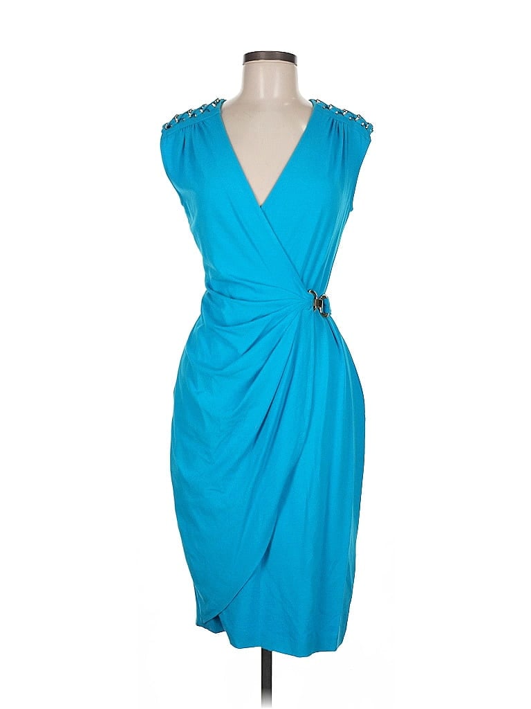 Cache Teal Cocktail Dress Size M - photo 1