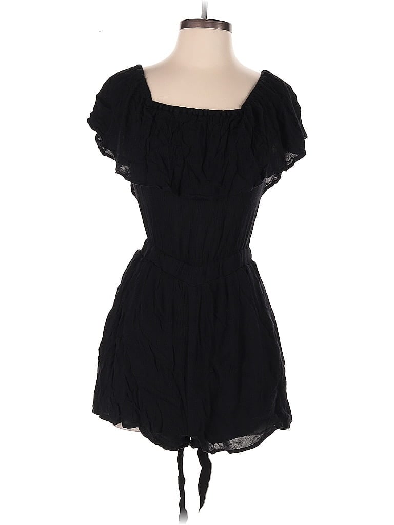 Mara Hoffman 100% Rayon Solid Black Romper Size S - photo 1