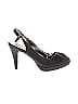Fioni Black Gray Heels Size 9 1/2 - photo 1