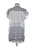 CAbi Silver Short Sleeve Blouse Size S - photo 2