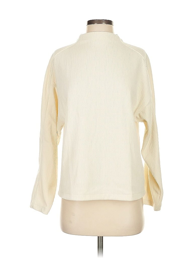 Pre-owned Madewell Turtleneck Sweater In White