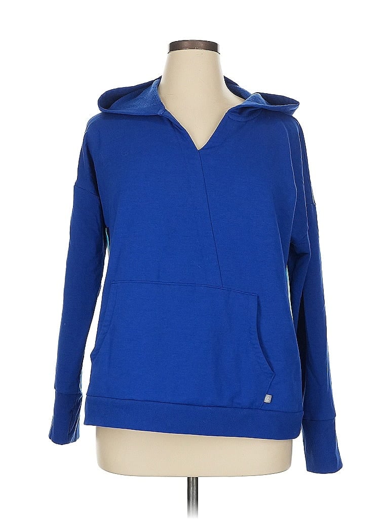T by Talbots Blue Zip Up Hoodie Size XL - photo 1