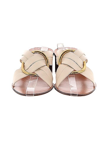 Chloé Leather Rony Block Heel Sandals (view 2)