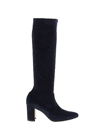 Manolo Blahnik Suede Knee-High Boots (view 1)