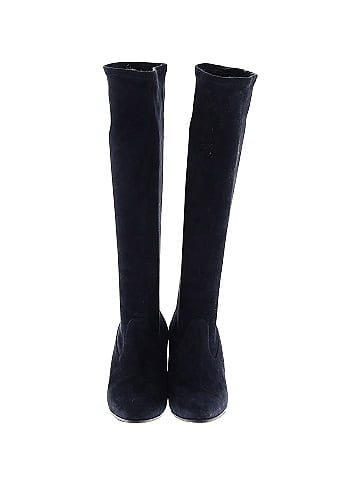 Manolo Blahnik Suede Knee-High Boots (view 2)